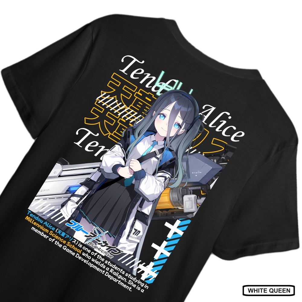 KAOS TENDOU ALICE BLUE ARCHIVE - T-SHIRT BLUE ARCHIVE TENDOU ALICE