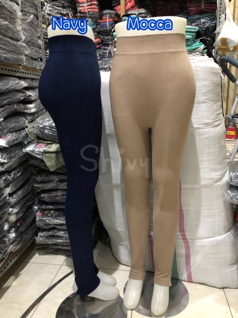 Legging Injak Kaki Tumit Wanita Import Premium Katun Melar Jumbo