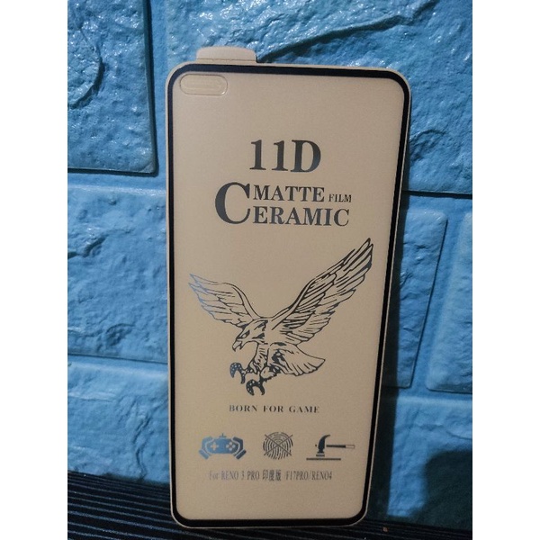 OPPO RENO 4 TERBARU TEMPERED GLASS MATE CERAMICS FLIM ANTI PECAH ANTI MINYAK ANTI LECET 100% (BY TA)