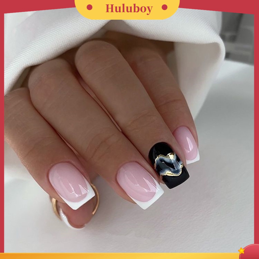 Huluboy Huluboy♡   Stiker Kuku 3D Dengan Perekat Untuk Manicure