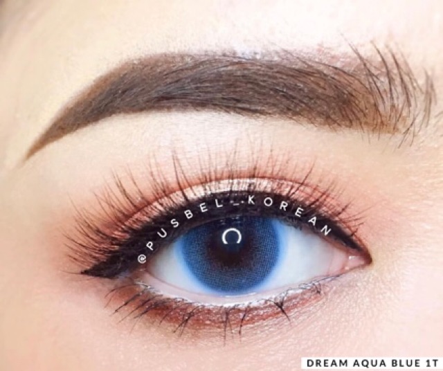 dream brown sky gray dan aqua blue softlens korea