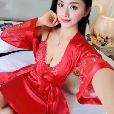 Baju tidur kimono lingerie sexy daster setelan piyama