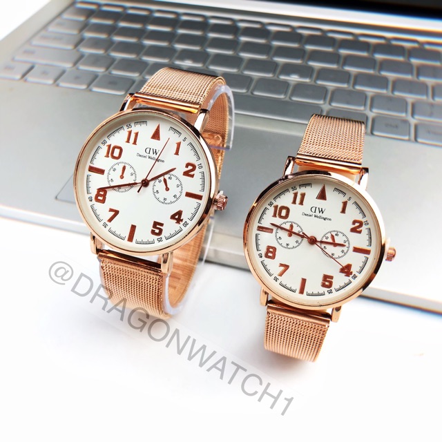 ［Ready Stock］Jam tangan couple rantai pasir Menenun kepadatan tinggi tali pasir  S1109