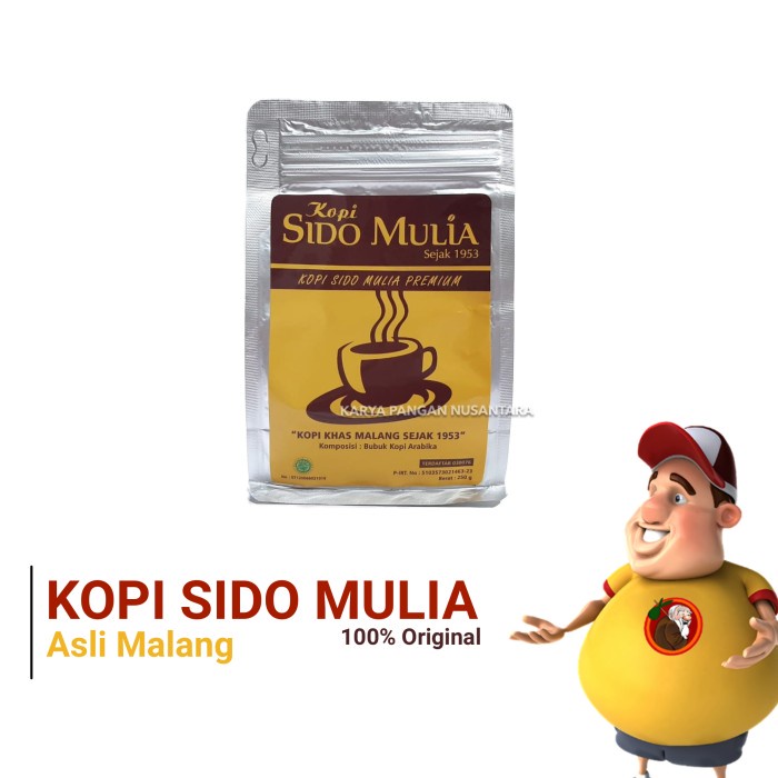 

(BISA COD) KOPI SIDO MULIA PREMIUM SILVER ORIGINAL KOPI ARABICA SIDO MULIA ASLI - Bubuk Halus, Kardus Saja