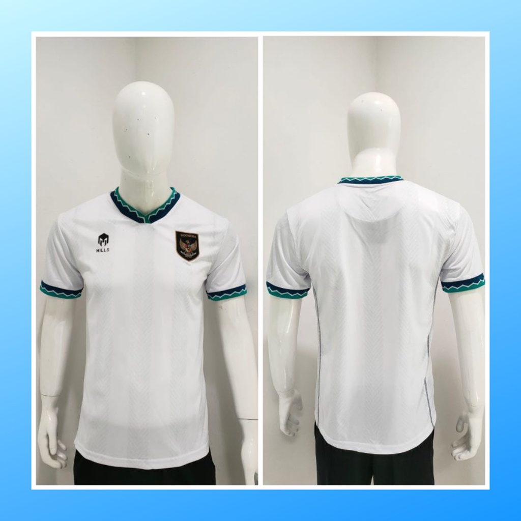 jersey futsal pria kaos sepak bola club baju timnas GARUDA Indonesia atasan GO wanita dewasa t-shirt seragam custom jersy outfit klub olahraga kostum jarsey soccer pakaian oblong sports suit apparel national team INA putih polos