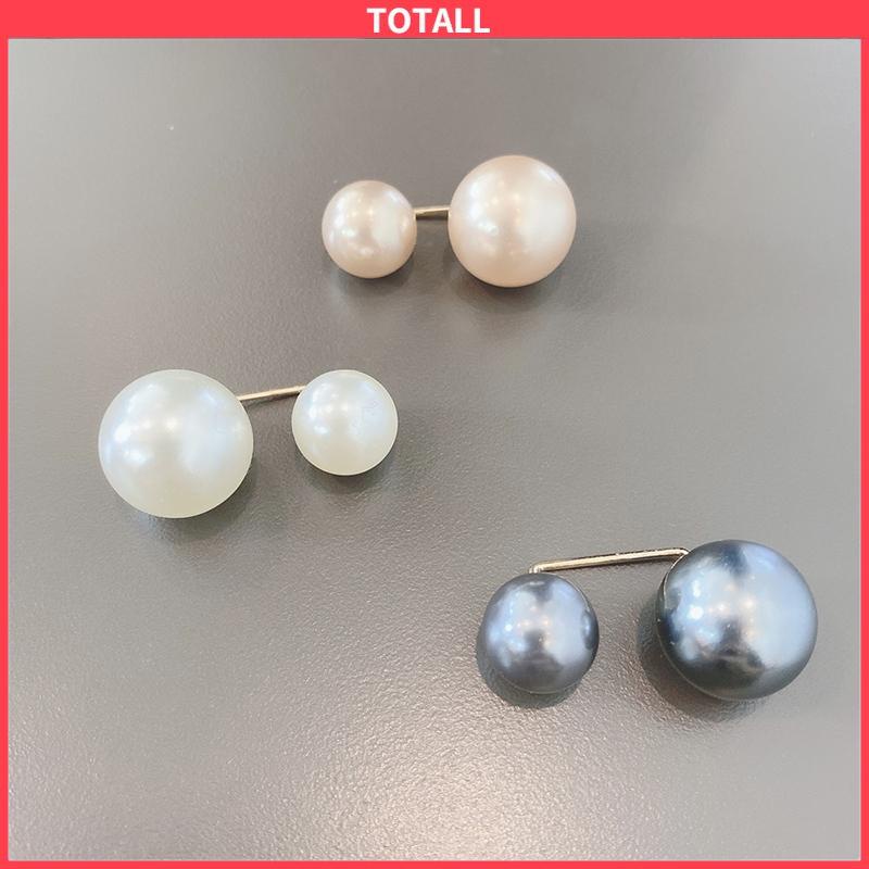COD 3 Pcs/set Bros mutiara pin anti-silau gesper tetap pakaian dan celana gesper pinggang-Totall