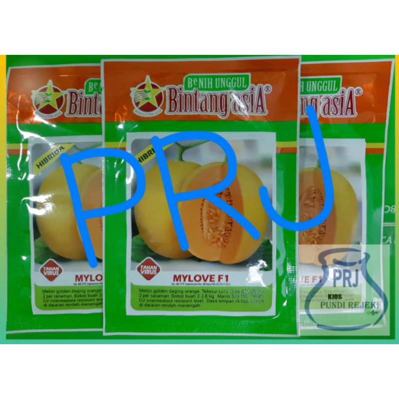 Benih Melon MyLOVE F1 20 Gr - Bibit GOLDEN Melon ORANYE Tavi | PUNDI REJEKI | PRJ |