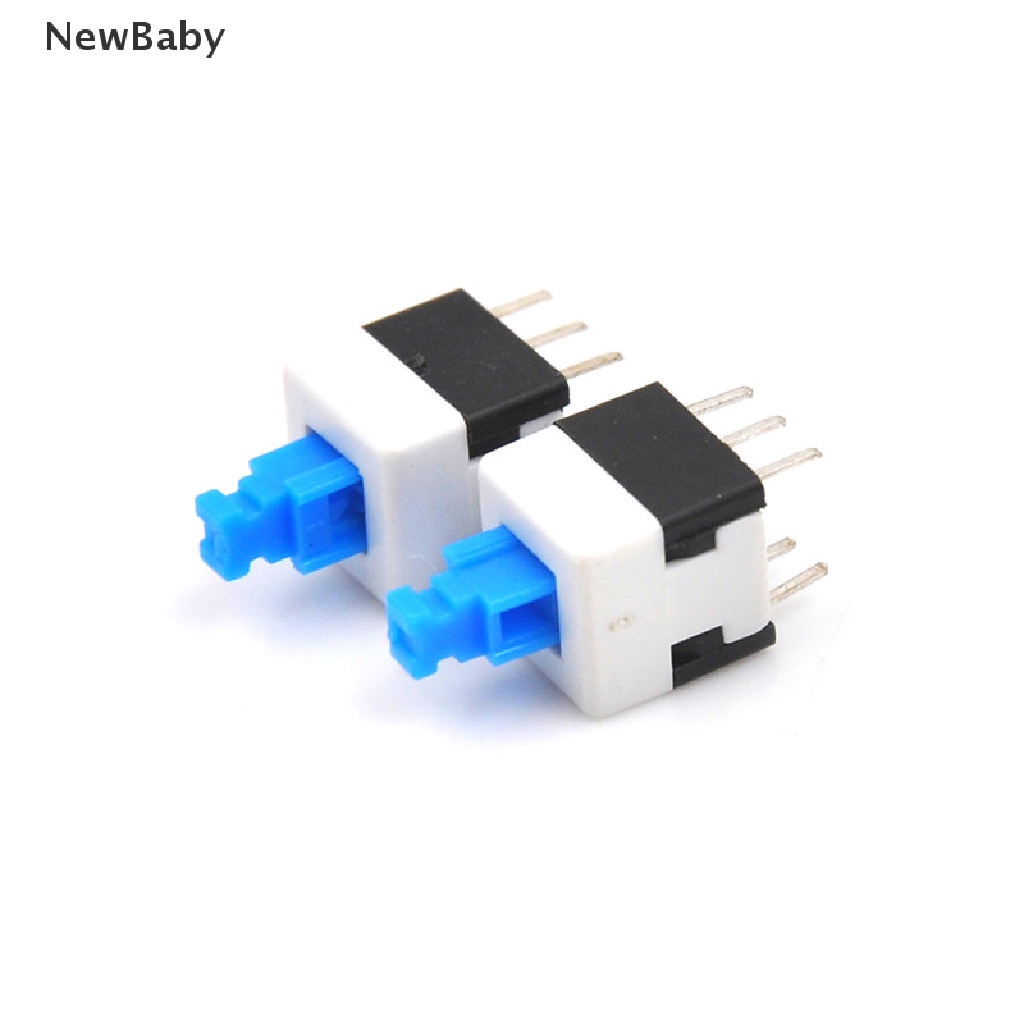 Newbaby 10Pcs Tombol Switch Dua Baris 6 Pin Ukuran 8x8mm