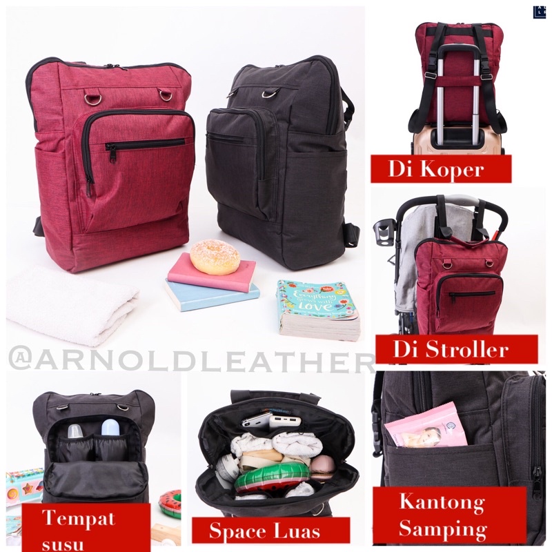 Tas Bayi / Diaper Bag Susu / Tas Ransel Perlengkapan Bayi Multifungsi