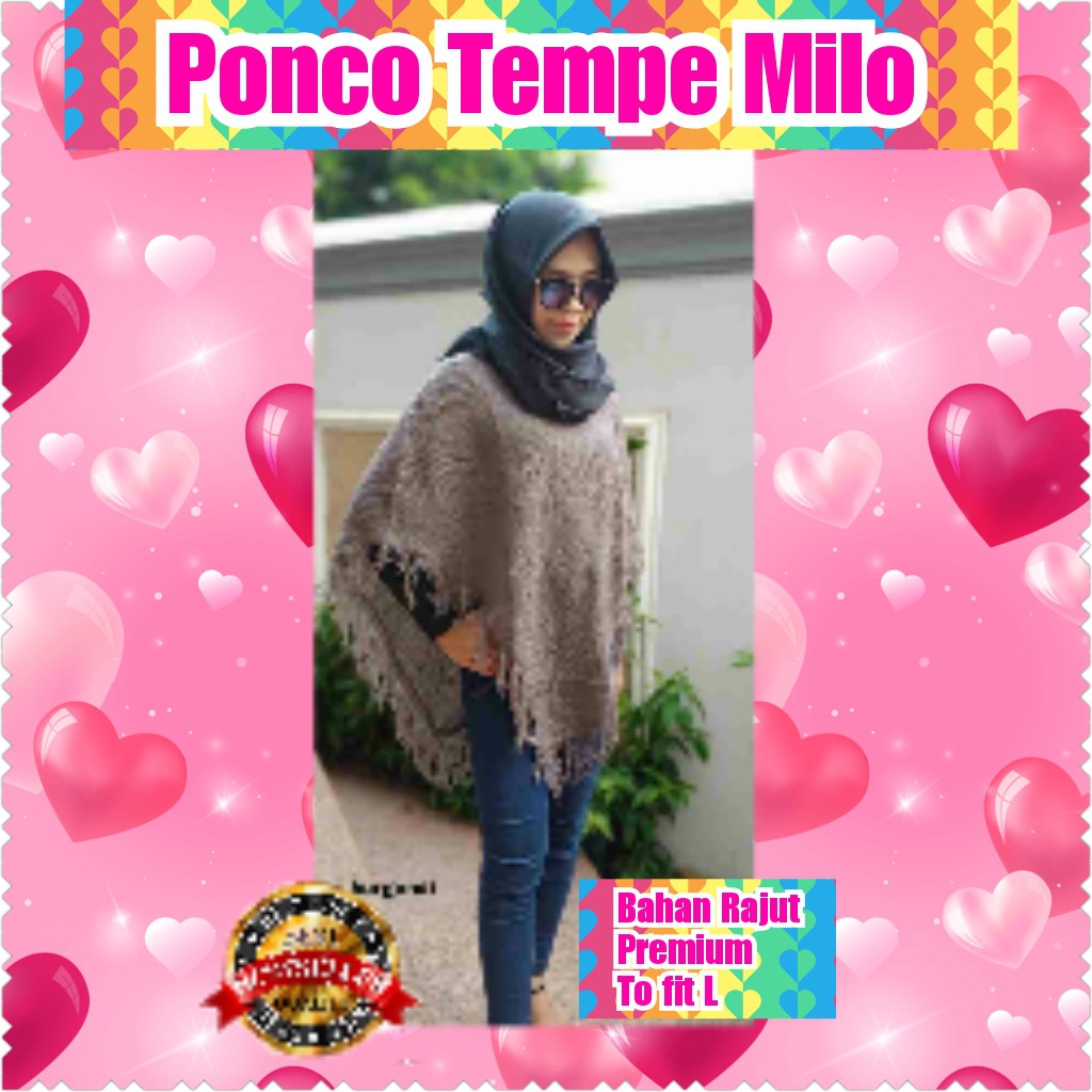 PONCO TEMPE NAVY / DUSTY PINK / BLACK / MILO / TERMURAH