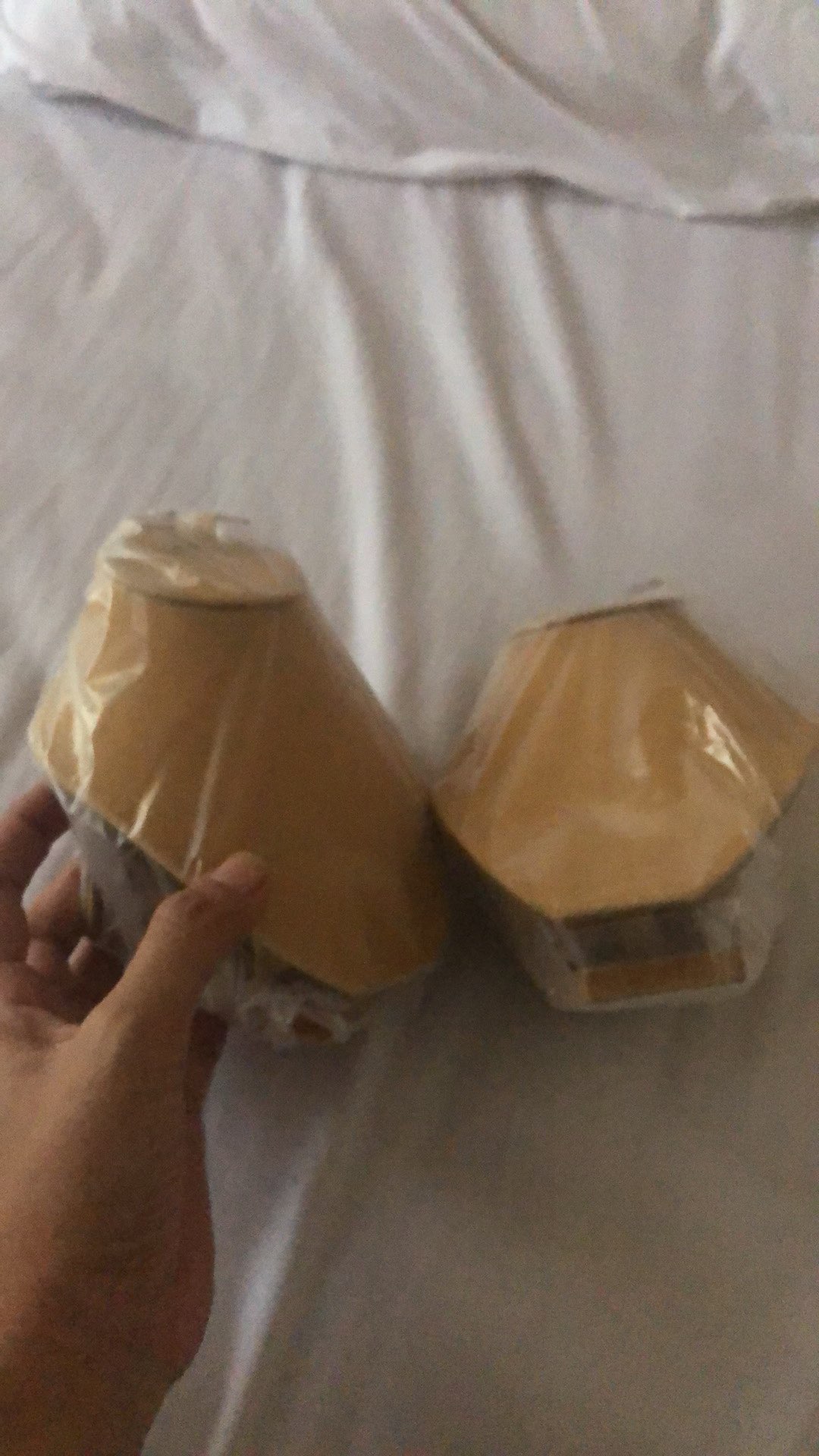 Sett Manekin Warna Navy Dan Cream Untuk Seserahan Kotak Perhiasan Bahan Bludru
