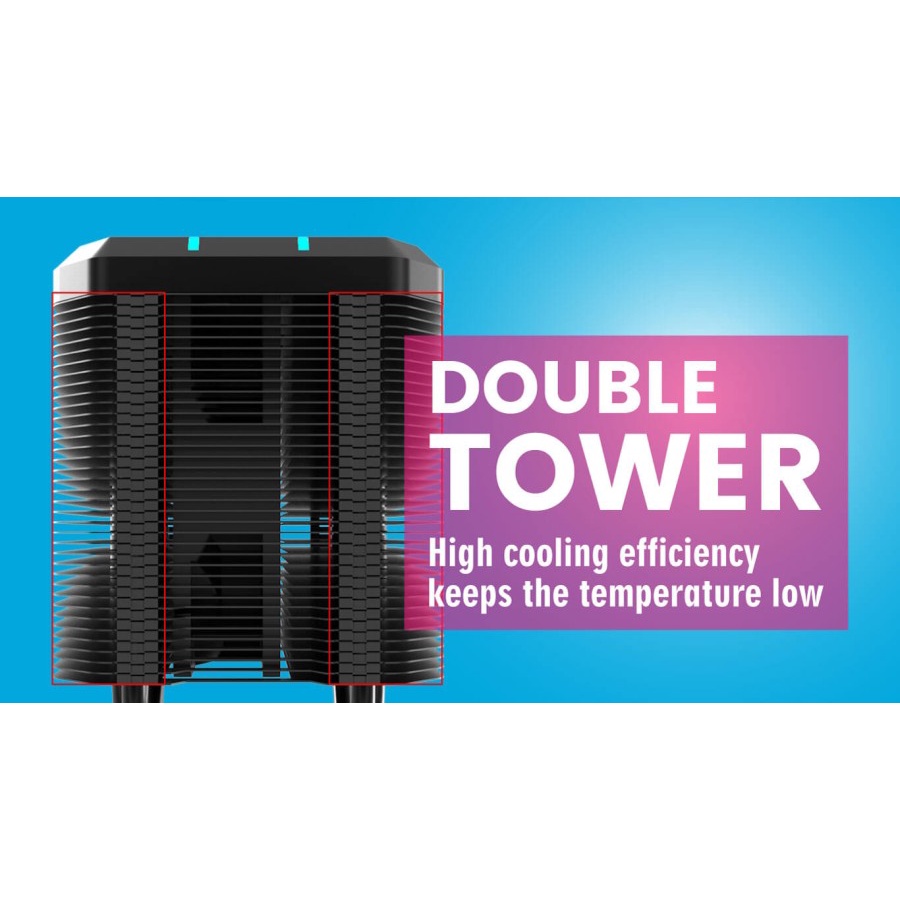 CUBE GAMING SHARPEN - ARGB Air Cooler - for All Intel Socket &amp; AMD Socket