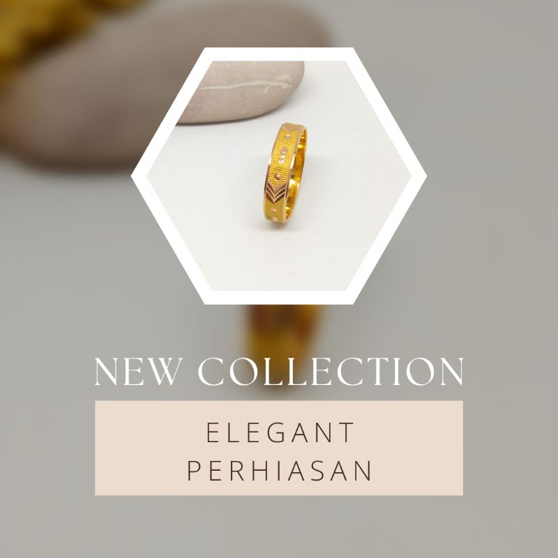 cincin emas 2 gram kadar 375 cincin kawin emas asli 8K cincin motif