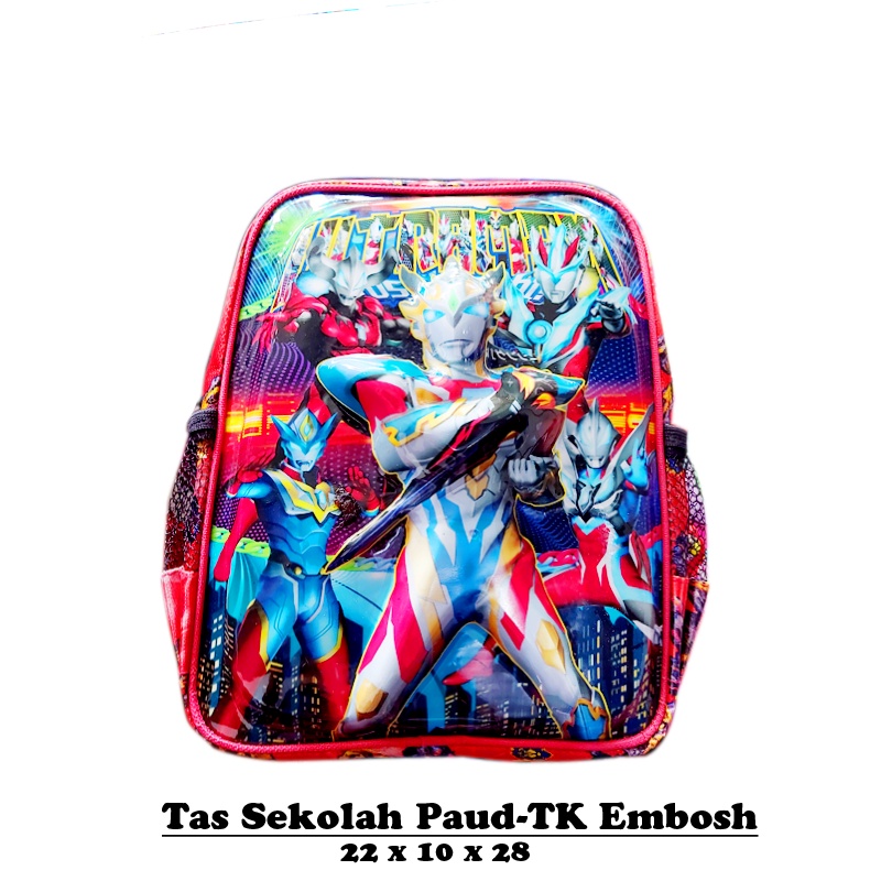 Tas Ransel Anak Laki Laki Sekolah Wanita PAUD Karakter Bumblebee Batman usia 2-4 tahun