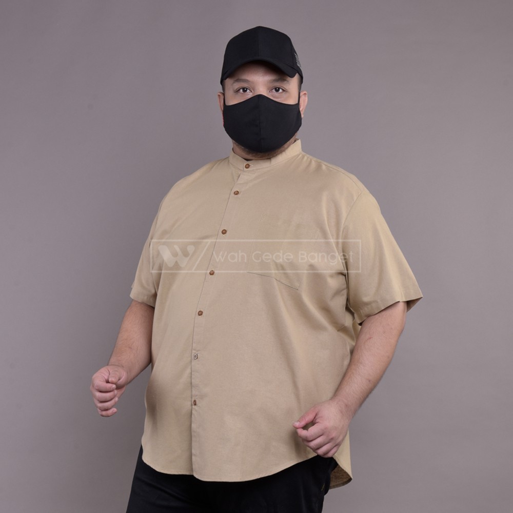 

WGB Harley Khaki Kemeja Linen Pendek Pria Big Size Jumbo XXL XXXL WGB