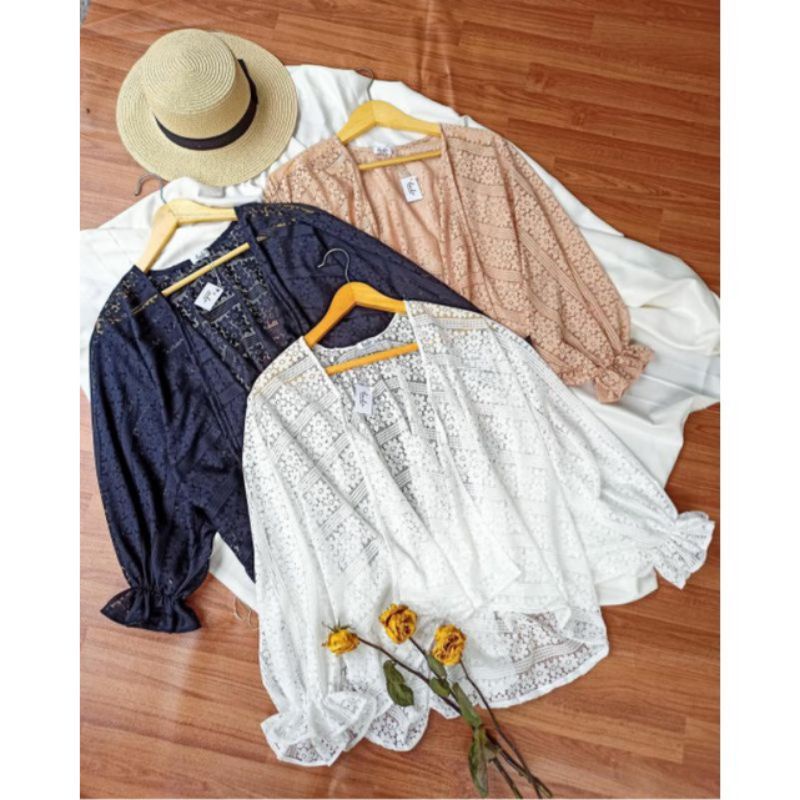 LACE OUTER BRUKAT/outer brukat crop/cardigan outer pendek