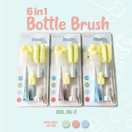 KANDILA sikat botol BABY BOTTLE BRUSH 6IN1 KDL06-2