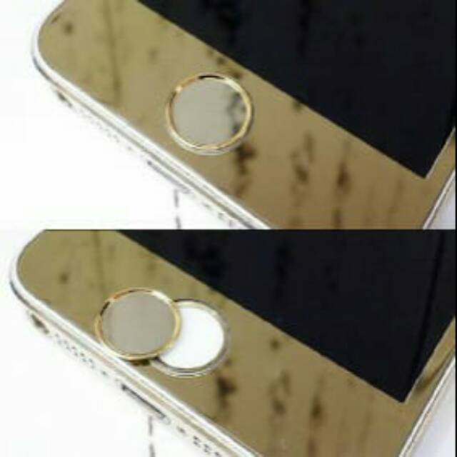 STICKER HOME BUTTON MIRROR LIST GOLD