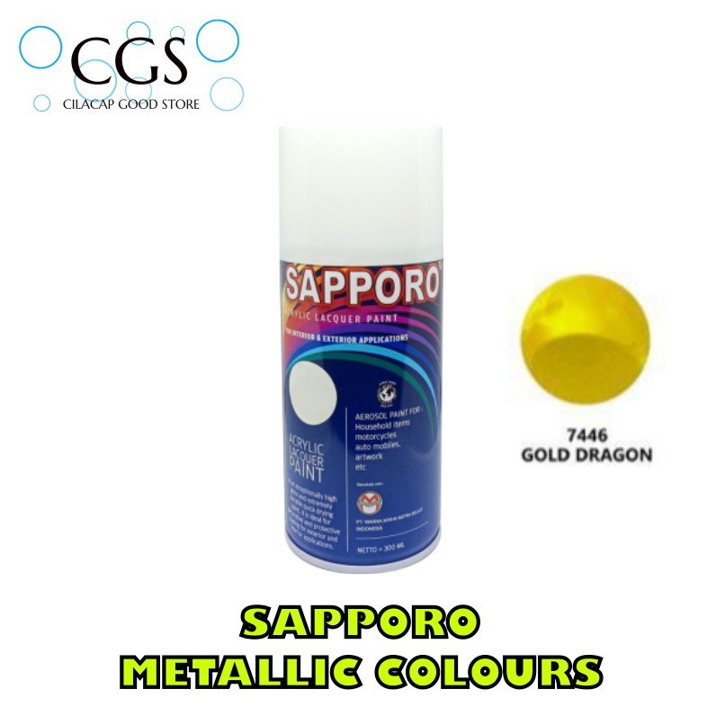 CAT SAPPORO GOLD DRAGON 7446 MET - cat sapporo gold - cat velg gold - cat motor gold - pilok gold sa