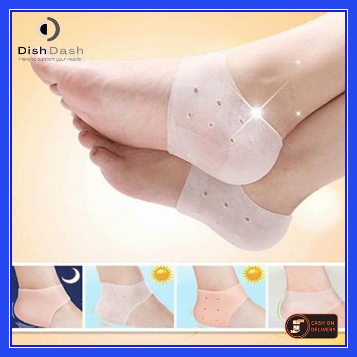 [BAYAR DI TEMPAT] 1 Pasang Silikon Insole Pad Untuk Pelindung Tumit TERBAIK - ANTI SAKIT &amp; Kaki Pecah