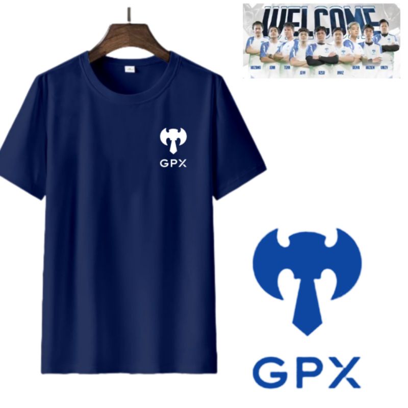 Kaos PREMIUM LOGO Gpx Geng Kapak E-sport Mobile Legends BAJU PRIA WANITA TSHIRT COMBED