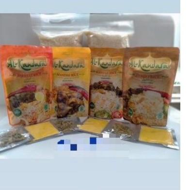 

Model Baru Paket Nasi Kebuli Briyani Mandhi Bukhori Kabsah instant Alkandara komplit Dengan beras basmati 1kg