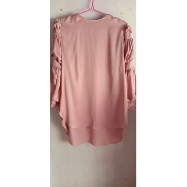 blouse tunik dress baju atasan top lengan puff balon bkk import premium
