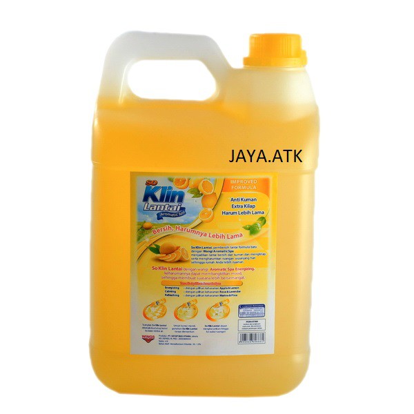 KARBOL PEMBERSIH LANTAI SO KLIN SOKLIN LANTAI 4 LITER JERIGEN ANTI KUMAN ANTI BAKTERI