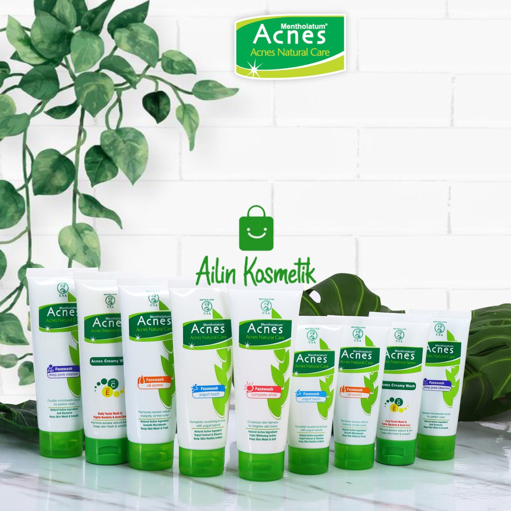 ACNES Natural Care Series Oil Control| Face Wash | Milk Cleanser | Toner | Whitening Cream by AILIN