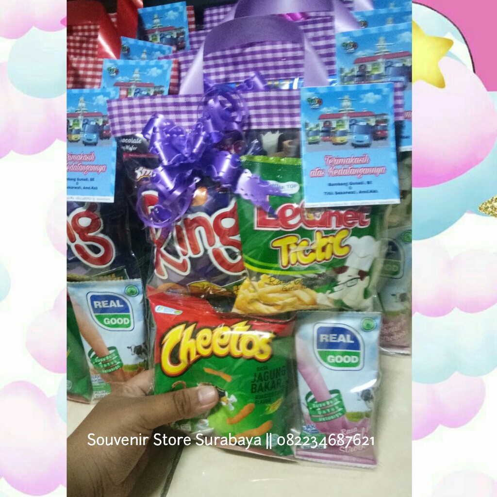 SNACK ULTAH ANAK MURAH / bingkisan ultah anak / paket ulang tahun / parcel snack murah / snack ultah