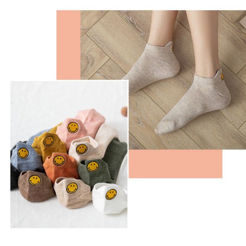 (PREMIUM)Kaos Kaki Korea Wanita Pria Motif Lucu Fashion Korea Kaos Kaki Pendek Wanita