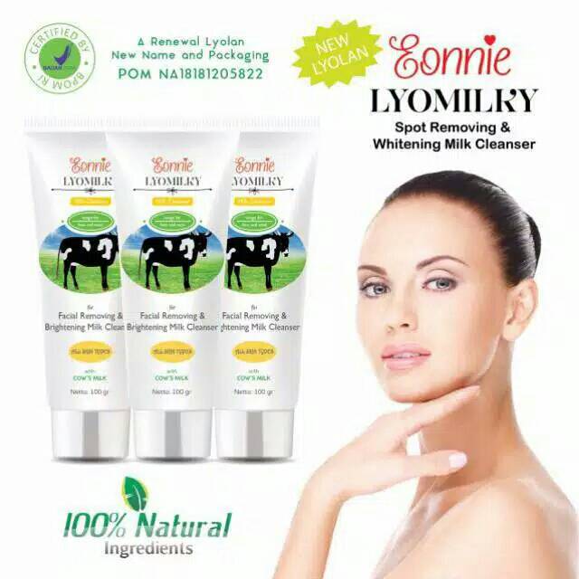 SABUN EONNIE LYOLAN MILK CLEANSER LYOMILKY || LYOLAN SCRUB  BPOM