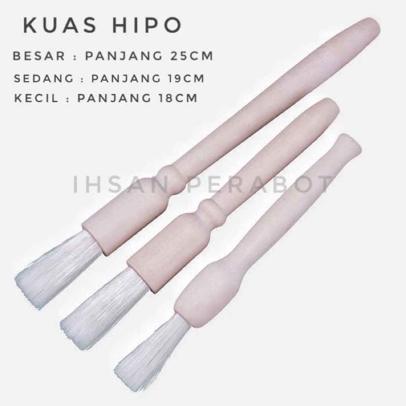 kuas kue Hippo Besar dan Kecil / kuas makanan