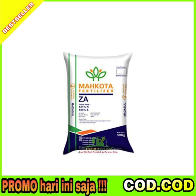 Pupuk Za Ammonium Sulfat Pupuk Za Putih Mahkota Repack 1Kg