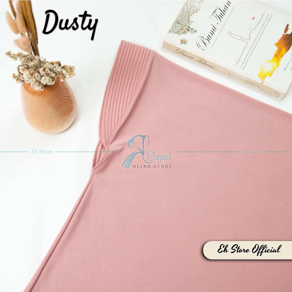 JILBAB BERGO HAMIDAH SPANDEX JERSEY PREMIUM | HIJAB SPORT I JILBAB SPORT I KERUDUNG BERGO I JILBAB INSTAN-Dusty
