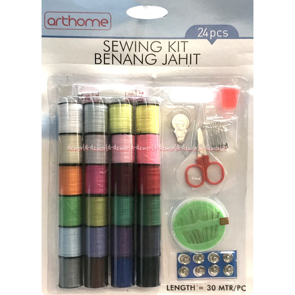 Sewing kits benang Mata Nenek gunting Peralatan Menjahit Benang set