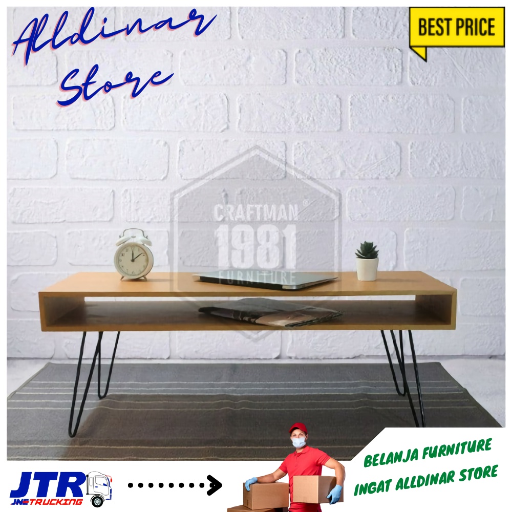 Meja Kerja Komputer Lesehan 100x35x40 Meja Tamu Nakas Table Kamar Minimalis Kokoh