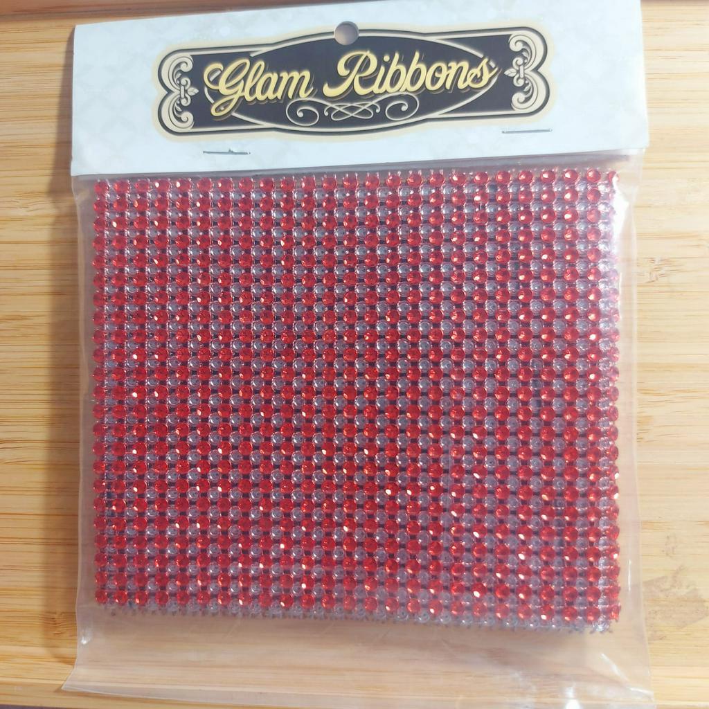 

GLAM RIBBON WARNA WARNI PANJANG 90 CM X 12 CM - WARNA MERAH