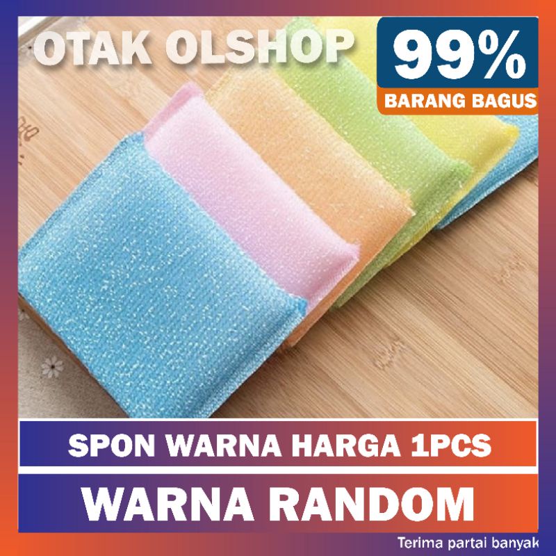 SPON CUCI PIRING WARNA - SPON DAPUR - ALAT PEMBERSIH PIRING