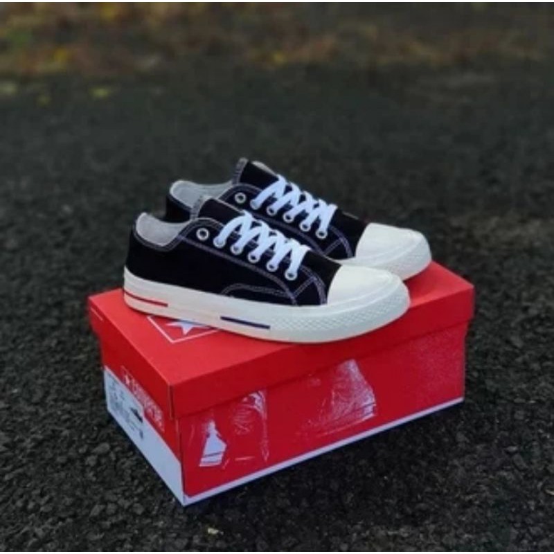 PROMO SEPATU CONVERSE 70S HERITAGE COURT BLACK ORIGINAL PT MAP