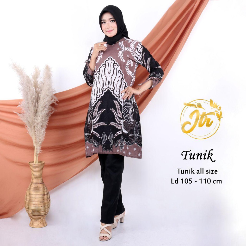 MODEL ATASAN TERBARU ATASAN WANITA TUNIK BATIK KODE A 2022