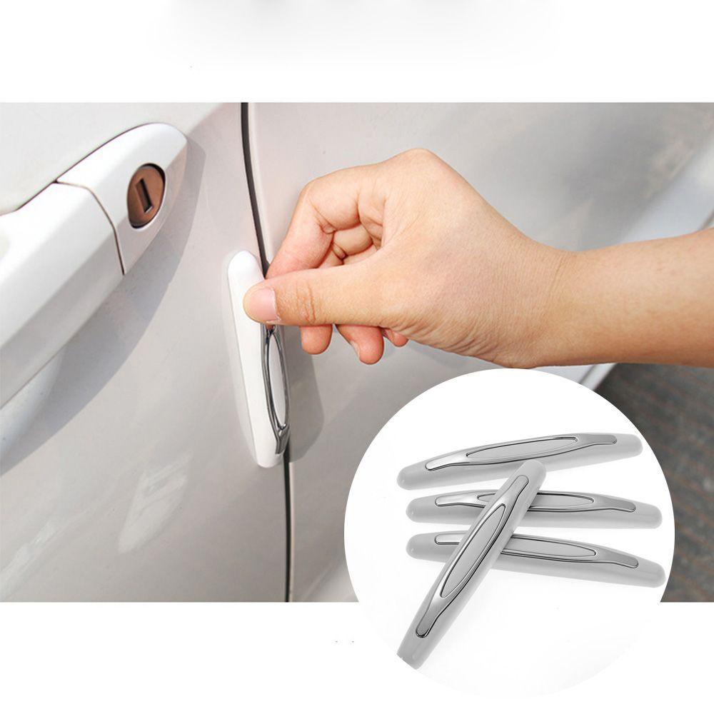 Populer 4Pcs Pelindung Pintu Mobil Molding Edge Trim Decorative Auto Guard