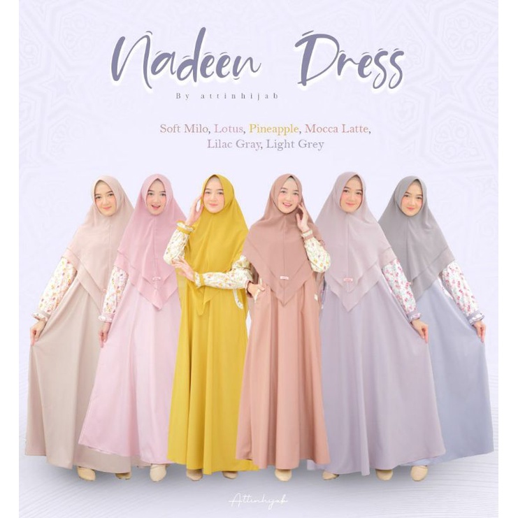GAMIS/DRESS MUSLIMAH SYARI NADEEN BY ATTIN HIJAB