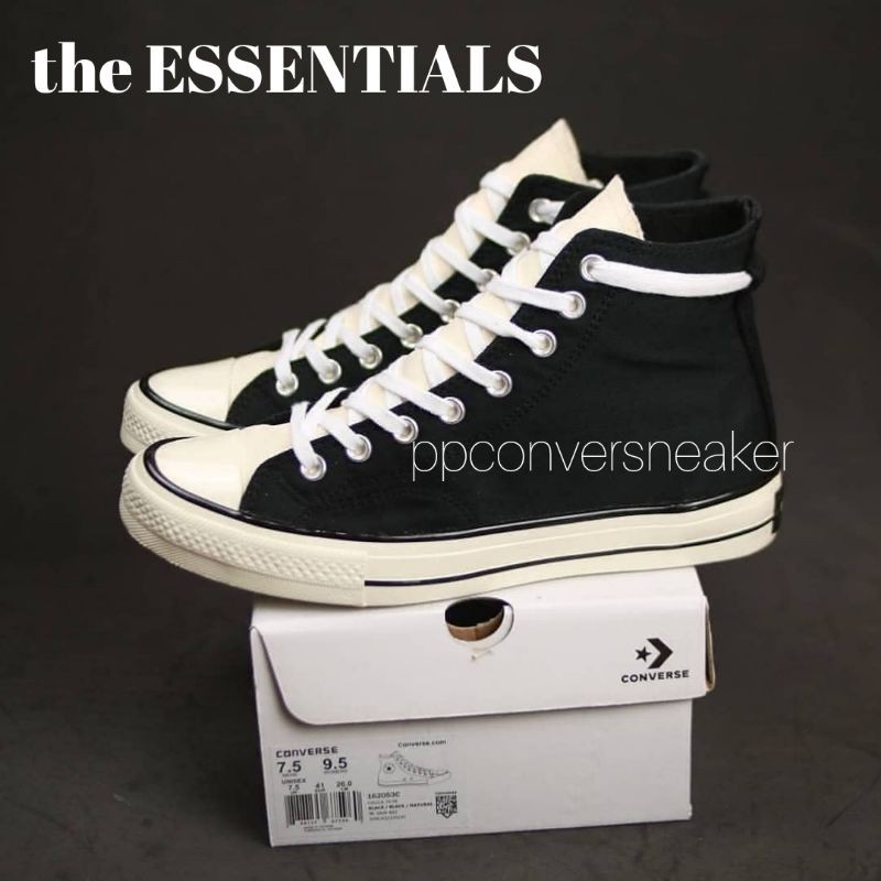 Sepatu Converse ESSENTIALS chuck taylor 70s Hi Black