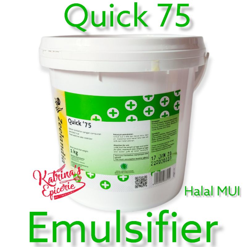 

Zeelandia Quick 75 Emulsifier 250 Gram Bahan Pelembut dan Pengembang Kue