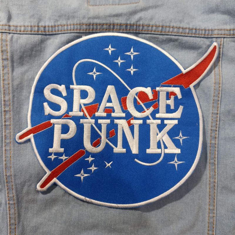 Backpatch bordir / Emblem bordir besar SPACE PUNK premium best quality