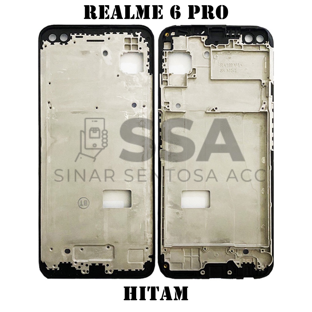 Tulang Tengah Middle Frame LCD Realme 6 Pro Original 100% Tulang Casing Bezel Bezzel Bazel Handphone HP Ori Original Awet Murah Realme6 Plus