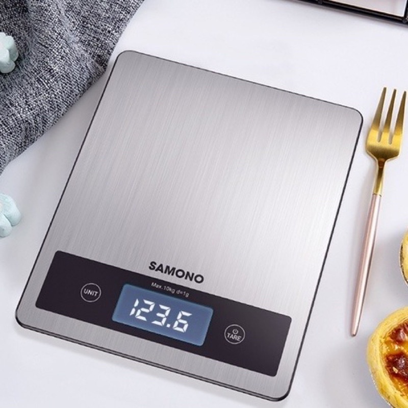 SAMONO KS03 Kitchen Electronic Scale Timbangan Dapur Digital Stainless Steel