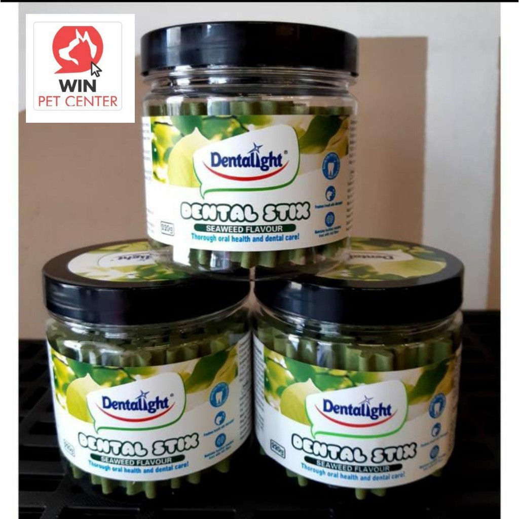 Snack Anjing Dentalight Dental Stix Seaweed Flavour,Chicken Flavour,Assorted Flavour,Calcium Milk Fl