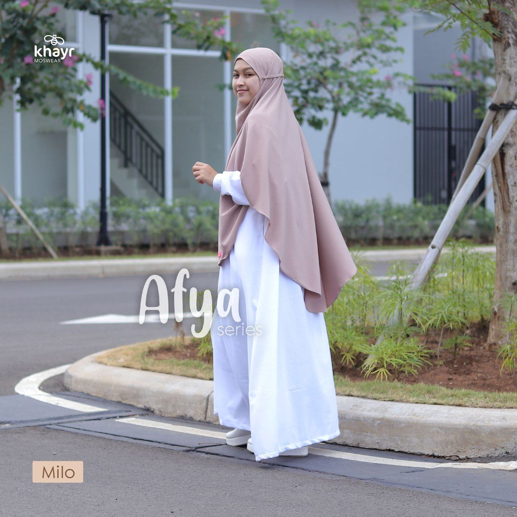 Khayr Moswear Afya Series Kerudung Jumbo Jilbab Instan Hijab Non Pad